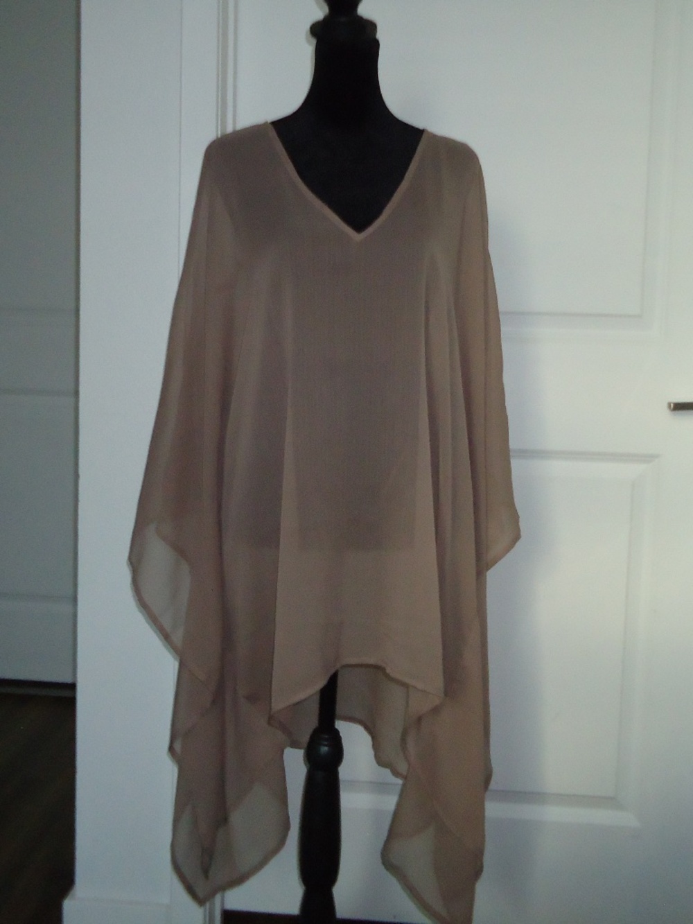 Nordstrom Rock Women's Get In Line Long Chiffon Kimono Top - Mocha